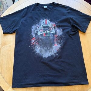 Miami Hurricanes Football T-Shirt Men’s Large Graphic Tee NCAA The U Helmet